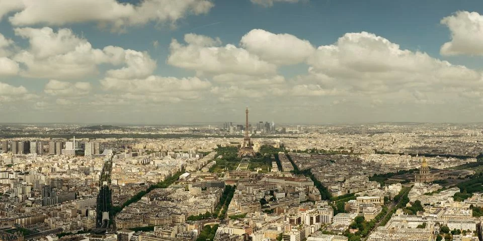 Paris rooftop Stock Photos