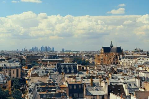 Paris rooftop Foto stock