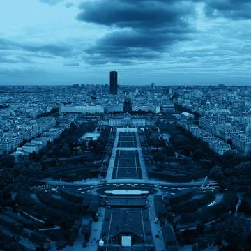 Paris Rooftop Stock Photos