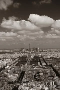 Paris rooftop Foto stock