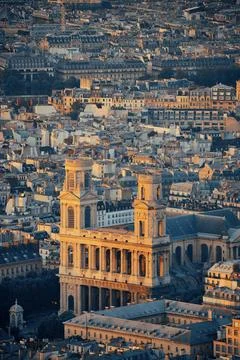 Paris rooftop Stock Photos