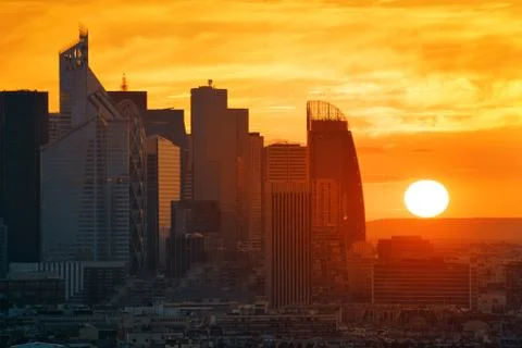 Paris rooftop view Stock Photos