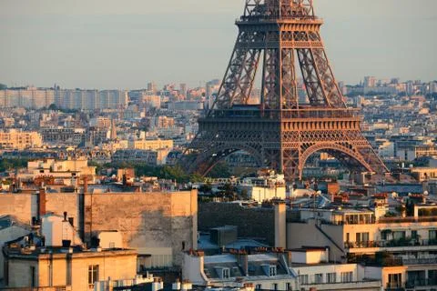 Paris rooftop view 写真素材