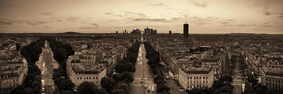 Paris rooftop view 写真素材