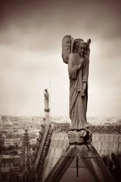Paris rooftop view Stock Photos
