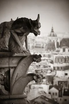 Paris rooftop view Stock Photos