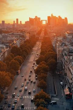 Paris rooftop view Stock Photos