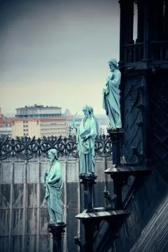 Paris rooftop view Stock Photos