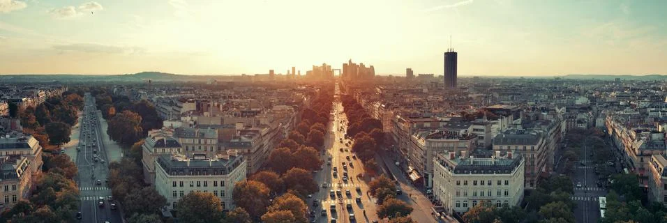 Paris rooftop view Foto stock