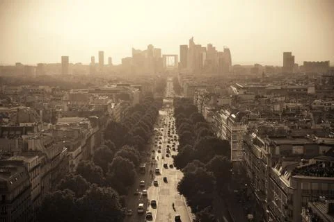 Paris rooftop view Fotos Stock