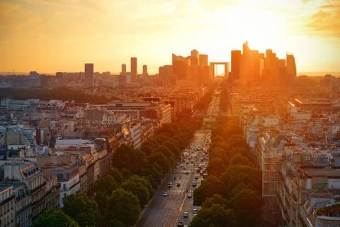 Paris rooftop view Foto stock