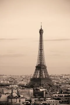 Paris rooftop view 写真素材