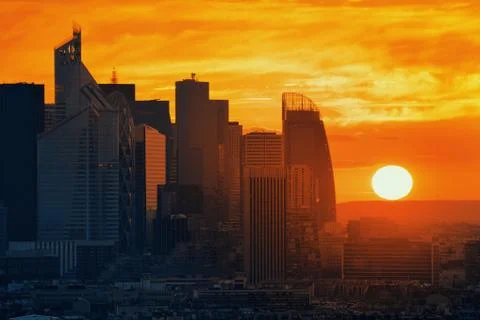 Paris rooftop view Stock Photos