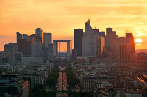 Paris rooftop view Fotos Stock