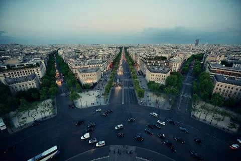 Paris rooftop view 写真素材