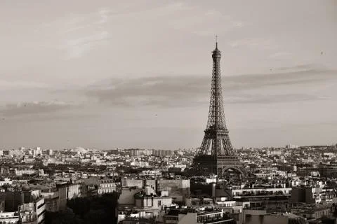 Paris rooftop view 写真素材