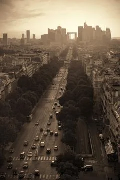 Paris rooftop view Fotos Stock