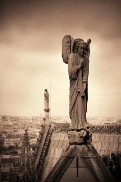 Paris rooftop view 写真素材