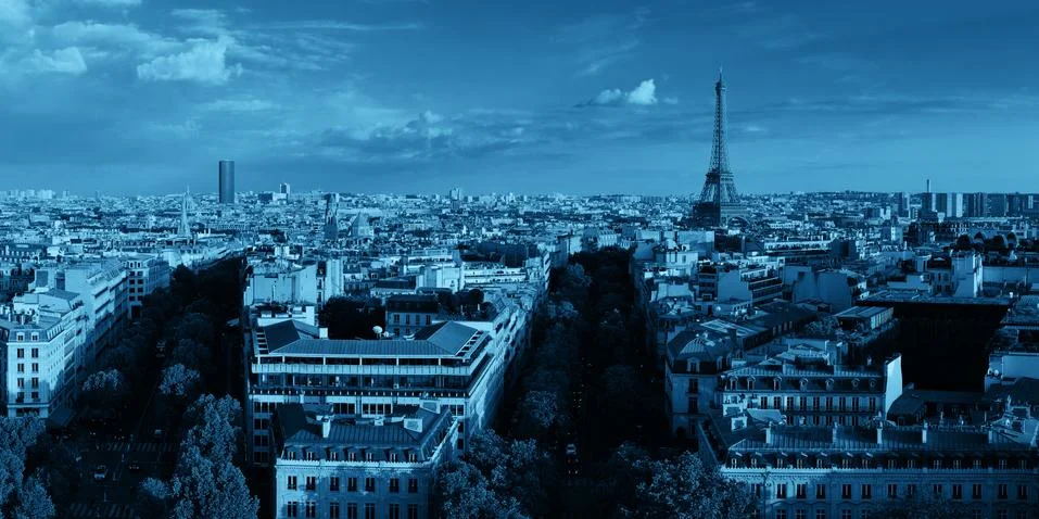 Paris rooftop view 写真素材