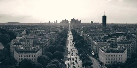 Paris rooftop view 写真素材