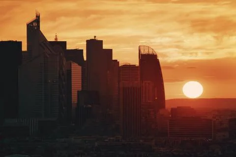 Paris rooftop view Stock Photos