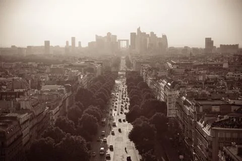 Paris rooftop view 写真素材