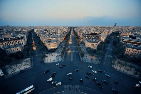 Paris rooftop view Stock Photos