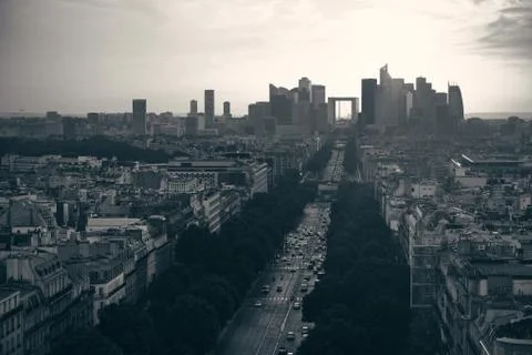 Paris rooftop view 写真素材