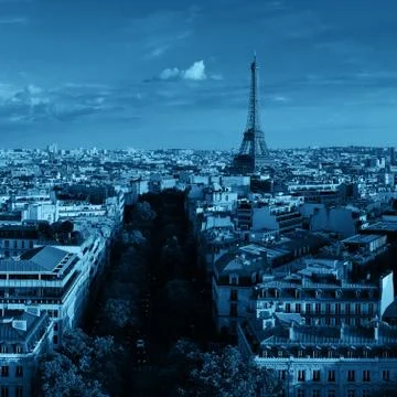 Paris rooftop view 写真素材