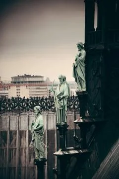 Paris rooftop view Stock Photos