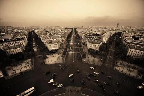Paris rooftop view Foto stock