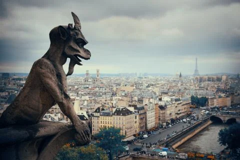 Paris rooftop view Stock Photos