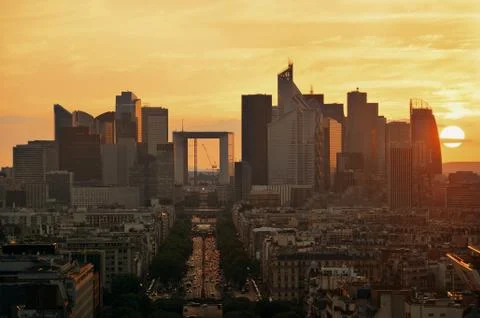 Paris rooftop view Fotos Stock