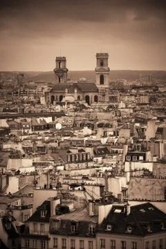 Paris rooftop view Foto stock