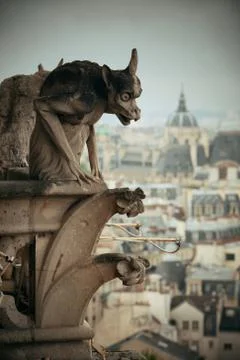 Paris rooftop view Stock Photos