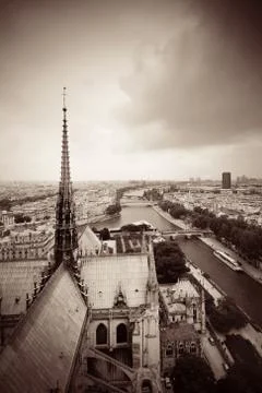 Paris rooftop view Foto stock