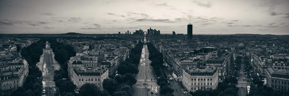 Paris rooftop view 写真素材