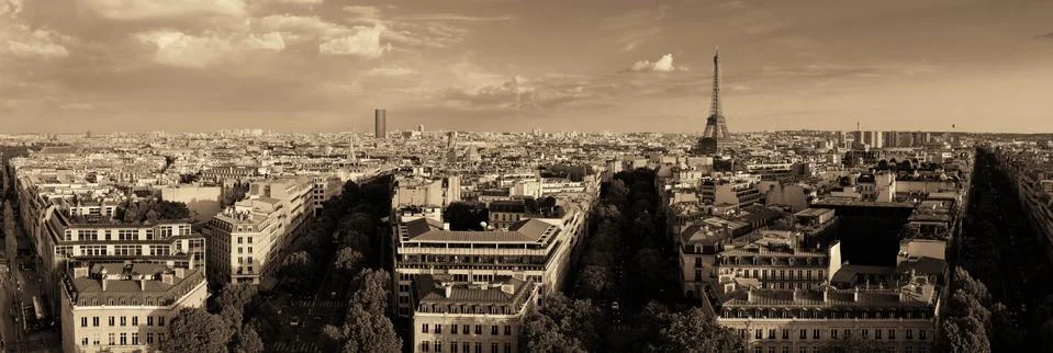 Paris rooftop view Foto stock