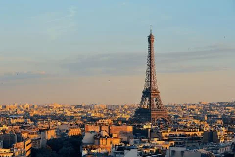 Paris rooftop view Stock Photos