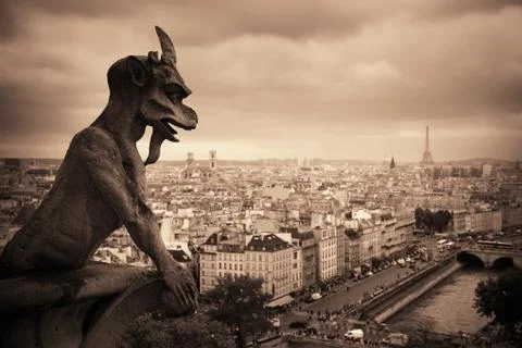 Paris rooftop view Foto stock