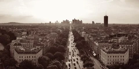 Paris rooftop view Foto stock