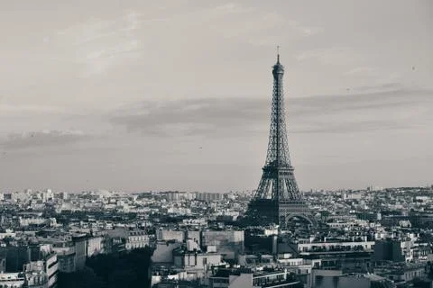 Paris rooftop view 写真素材