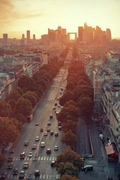 Paris rooftop view Stock Photos