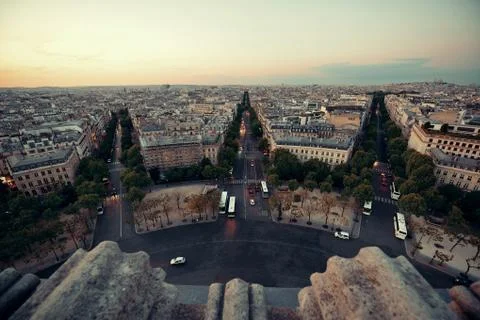 Paris rooftop view Fotos Stock
