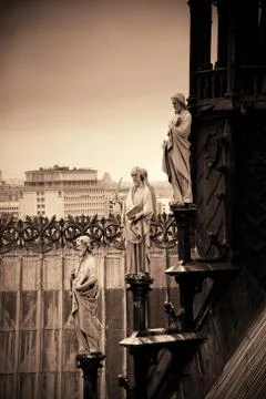 Paris rooftop view Stock Photos