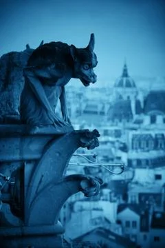 Paris rooftop view Stock Photos