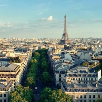 Paris rooftop view 写真素材