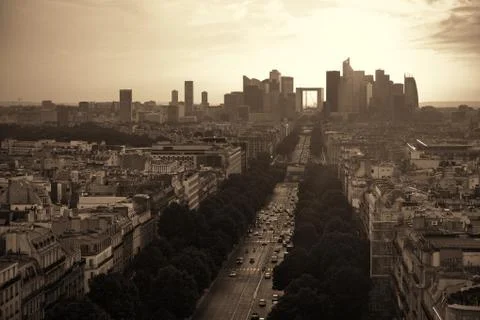 Paris rooftop view Foto stock