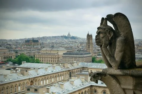 Paris rooftop view Stock Photos