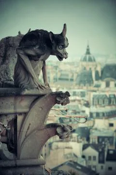 Paris rooftop view Stock Photos